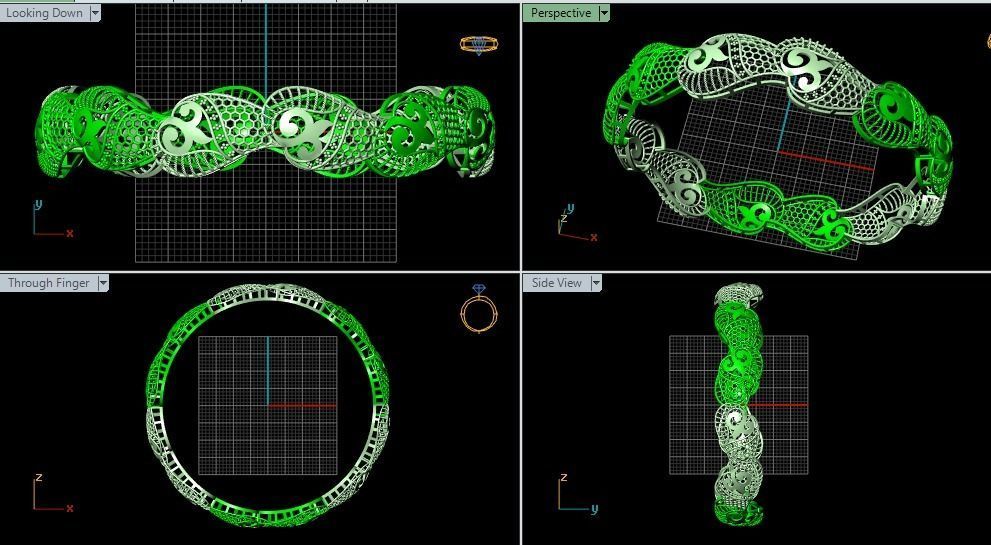 62 Ladies Bangles 3D print model_38