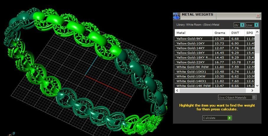 62 Ladies Bangles 3D print model_39