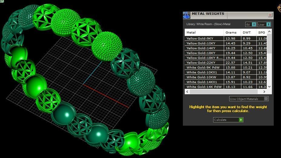 62 Ladies Bangles 3D print model_111