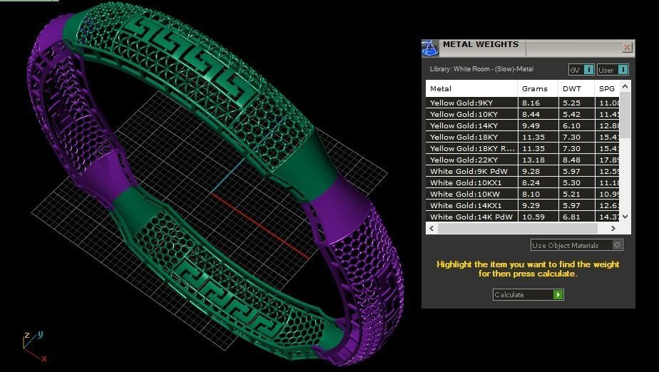 62 Ladies Bangles 3D print model_6