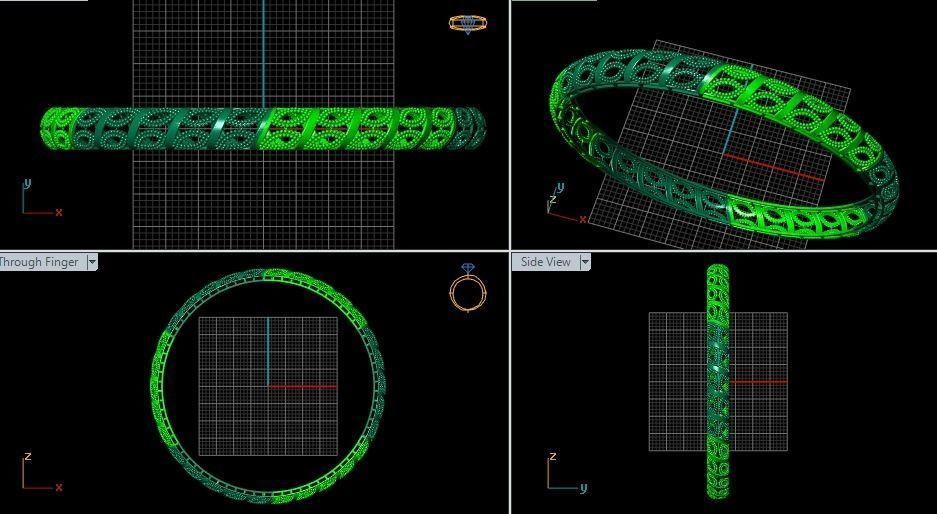 62 Ladies Bangles 3D print model_76