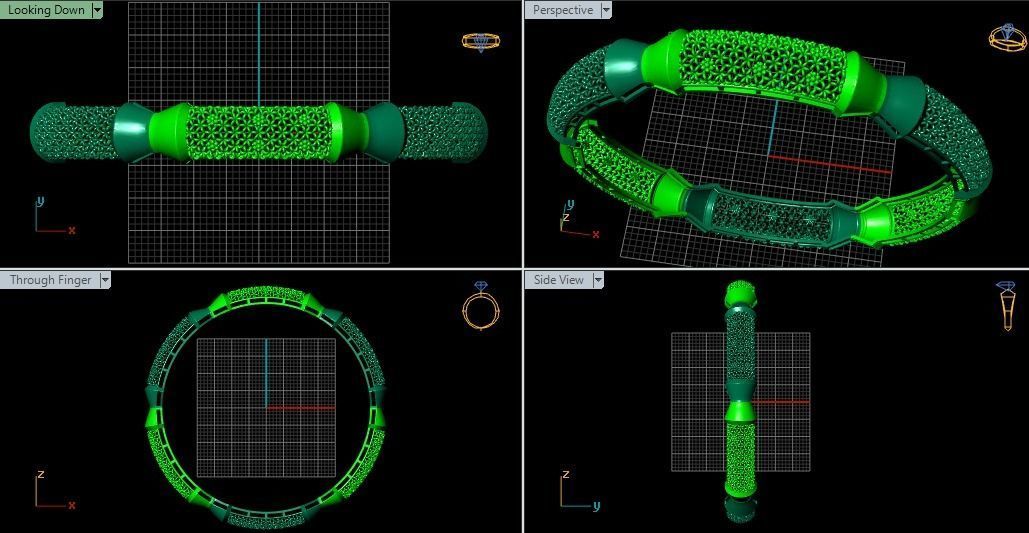 62 Ladies Bangles 3D print model_14