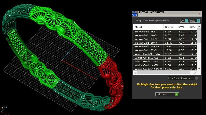 62 Ladies Bangles 3D print model_23