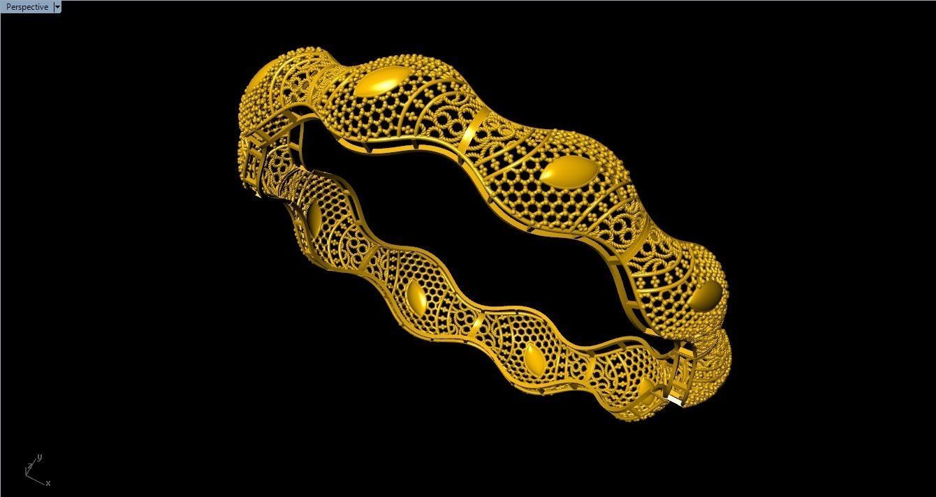 62 Ladies Bangles 3D print model_5