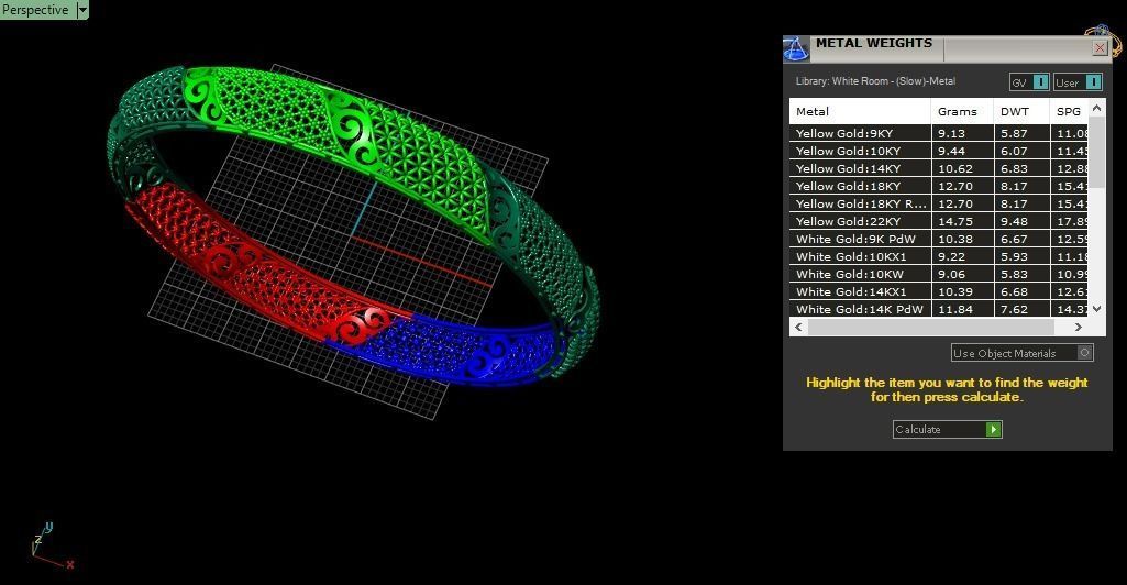 62 Ladies Bangles 3D print model_63