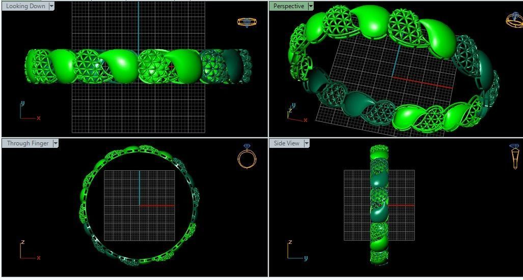 62 Ladies Bangles 3D print model_36