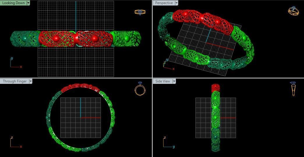 62 Ladies Bangles 3D print model_56