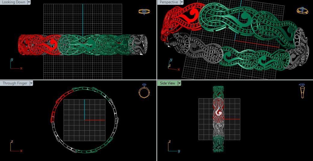 62 Ladies Bangles 3D print model_78