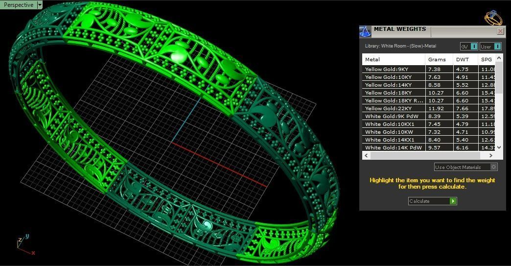 62 Ladies Bangles 3D print model_115