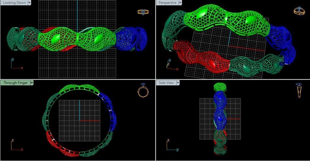 62 Ladies Bangles 3D print model_4