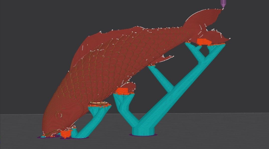 Koi wall decor fish 3dprint 3D print model_6