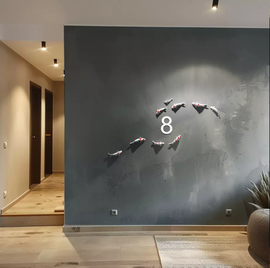 Koi wall decor fish 3dprint 3D print model_0