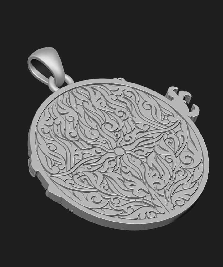 YIN-YANG PENDANT Printable Model 3D print model_5