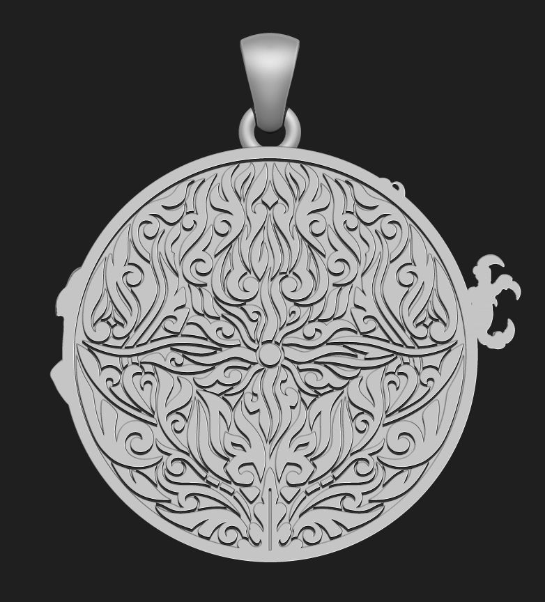 YIN-YANG PENDANT Printable Model 3D print model_2