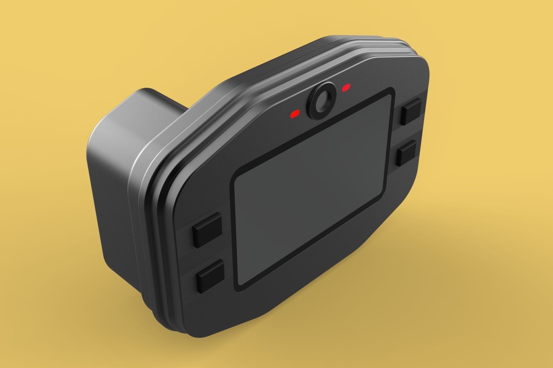 SPEEDOMETER DIGITAL MYCHRON 4 RACING LAP TIMER KART AIM 3D model_8