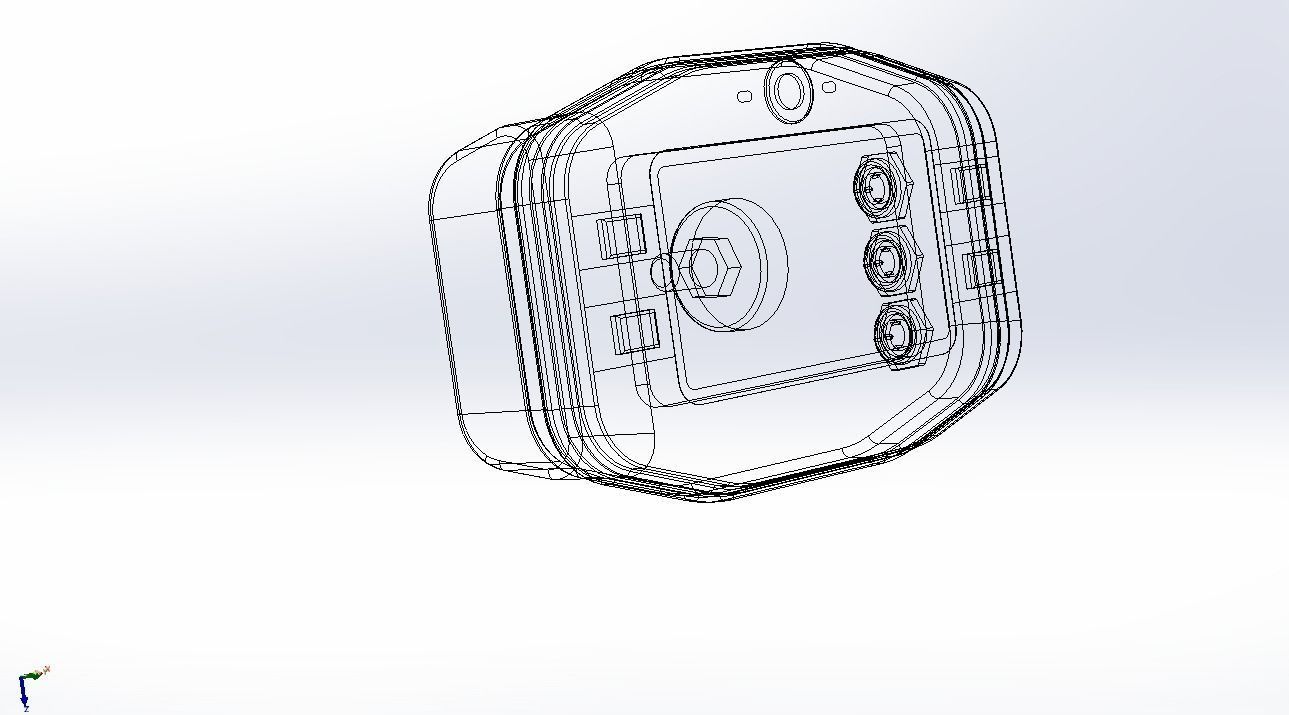 SPEEDOMETER DIGITAL MYCHRON 4 RACING LAP TIMER KART AIM 3D model_13