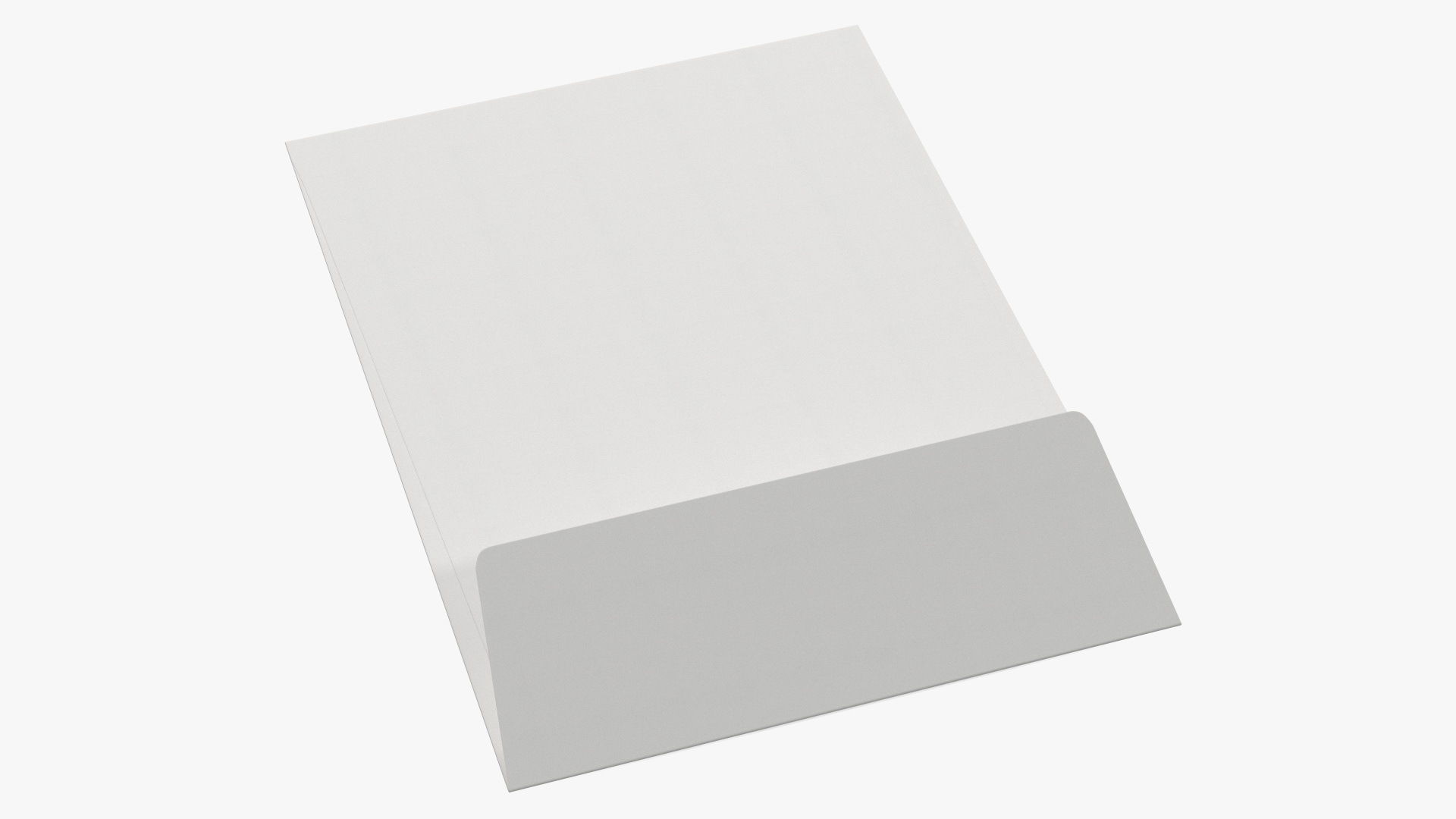 Pocket Envelope White Paper Rigged 3D model