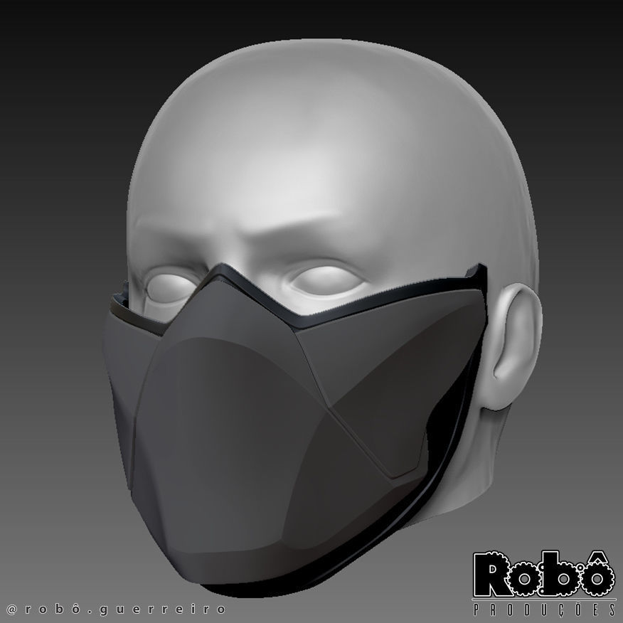 MORTAL KOMBAT 1 - ULTIMATE MK3 CLASSIC NINJA MASK FOR COSPLAY 3D print model_8