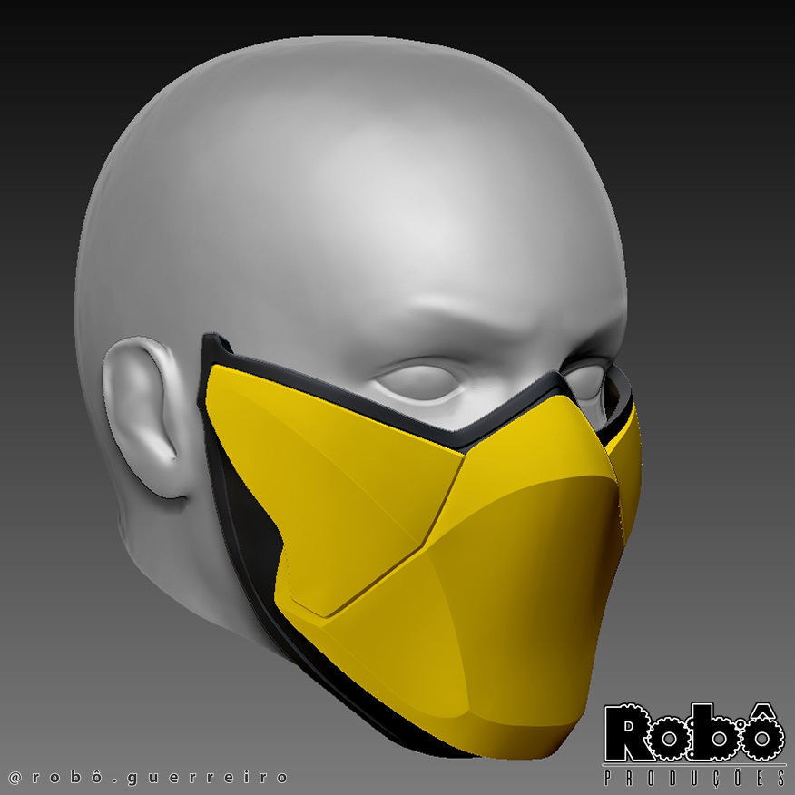 MORTAL KOMBAT 1 - ULTIMATE MK3 CLASSIC NINJA MASK FOR COSPLAY 3D print model_5