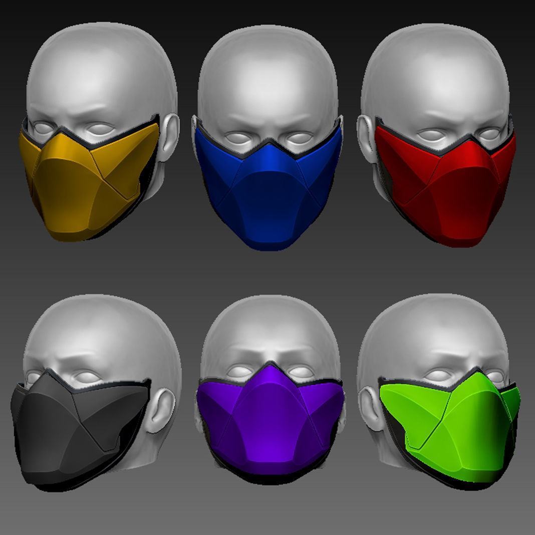MORTAL KOMBAT 1 - ULTIMATE MK3 CLASSIC NINJA MASK FOR COSPLAY 3D print model_3