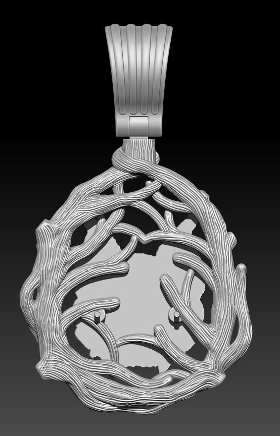 THE LYNX PENDANT Printable Model 3D print model_7