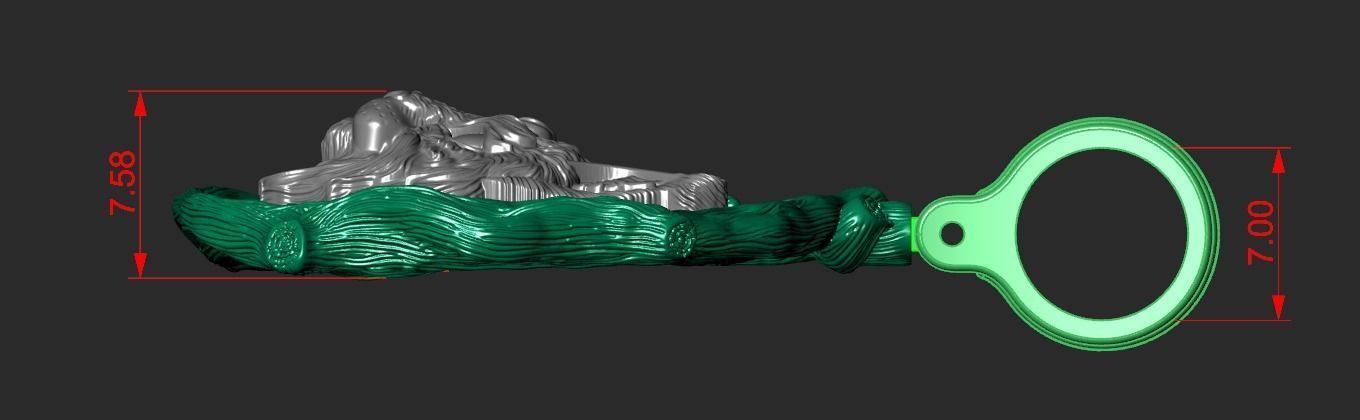 THE LYNX PENDANT Printable Model 3D print model_4