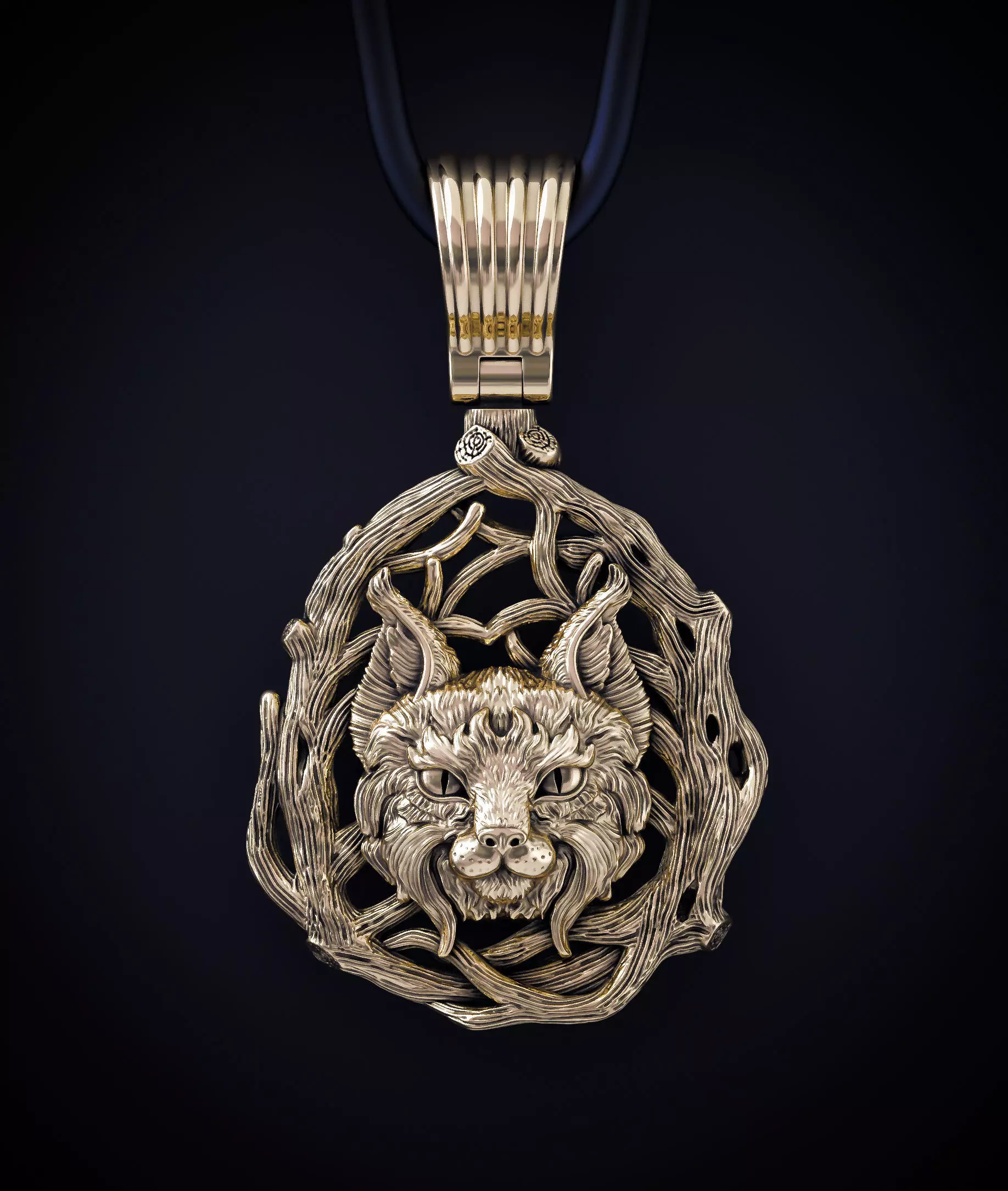 THE LYNX PENDANT Printable Model 3D print model_0