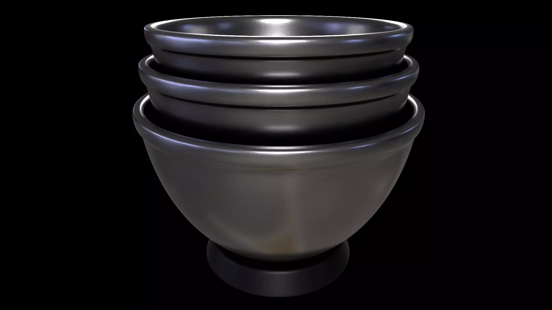 Kitchen utensils-Mixing Bowls-PBR 3D model