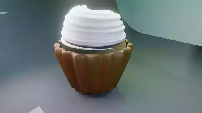 Cup cake 3d model