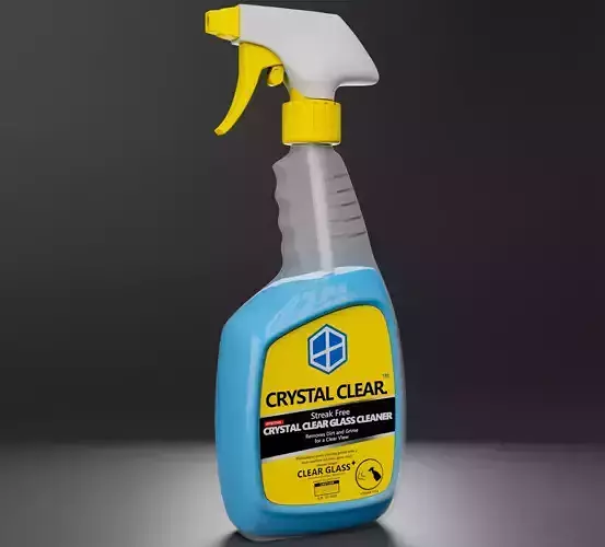 Spray Bottle Cleaner Low-poly 3D model