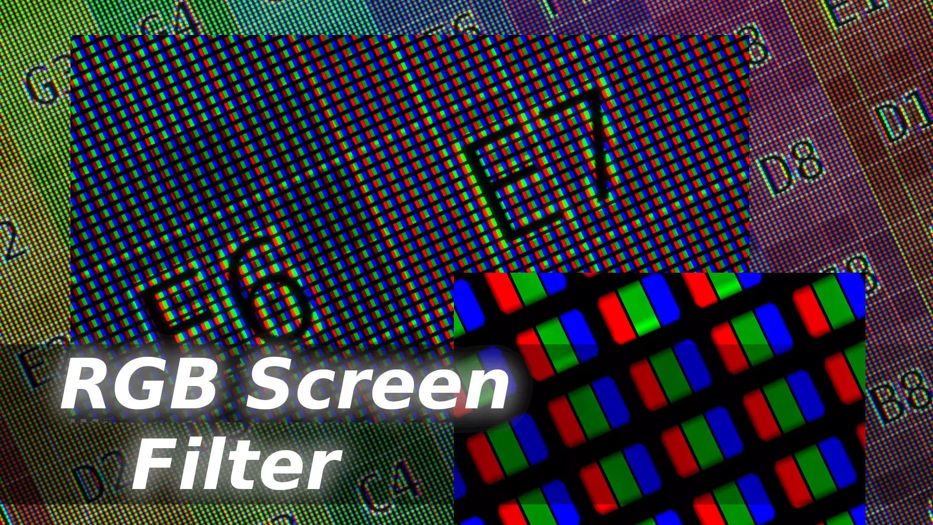 RGB Screen Filter - Texture level 3D model_0