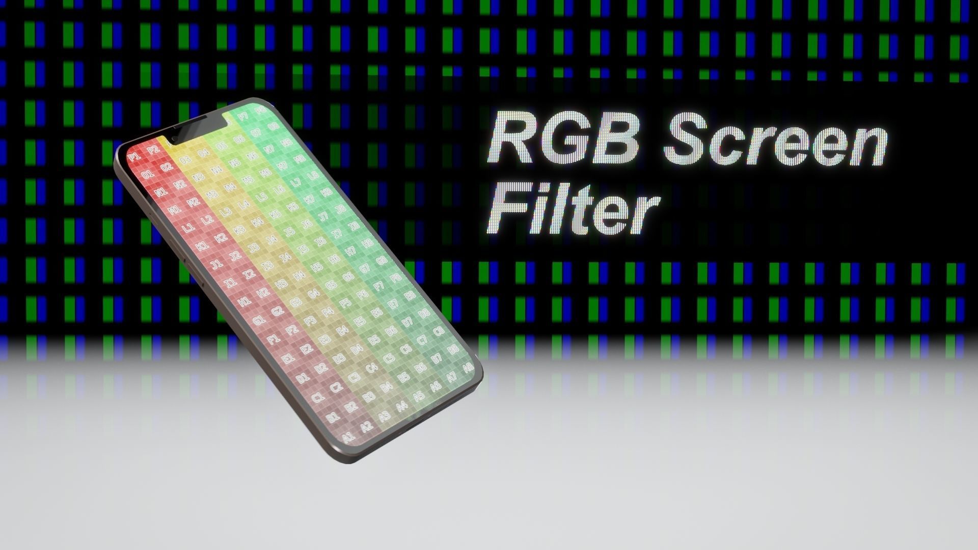 RGB Screen Filter - Texture level 3D model_17