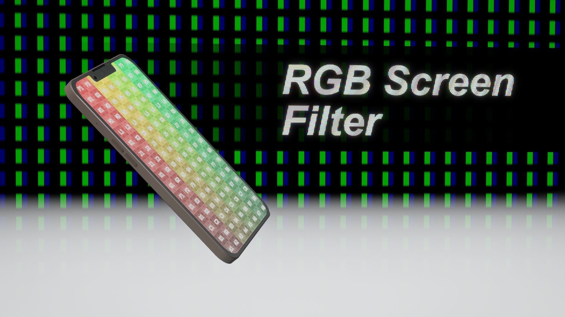 RGB Screen Filter - Texture level 3D model_18
