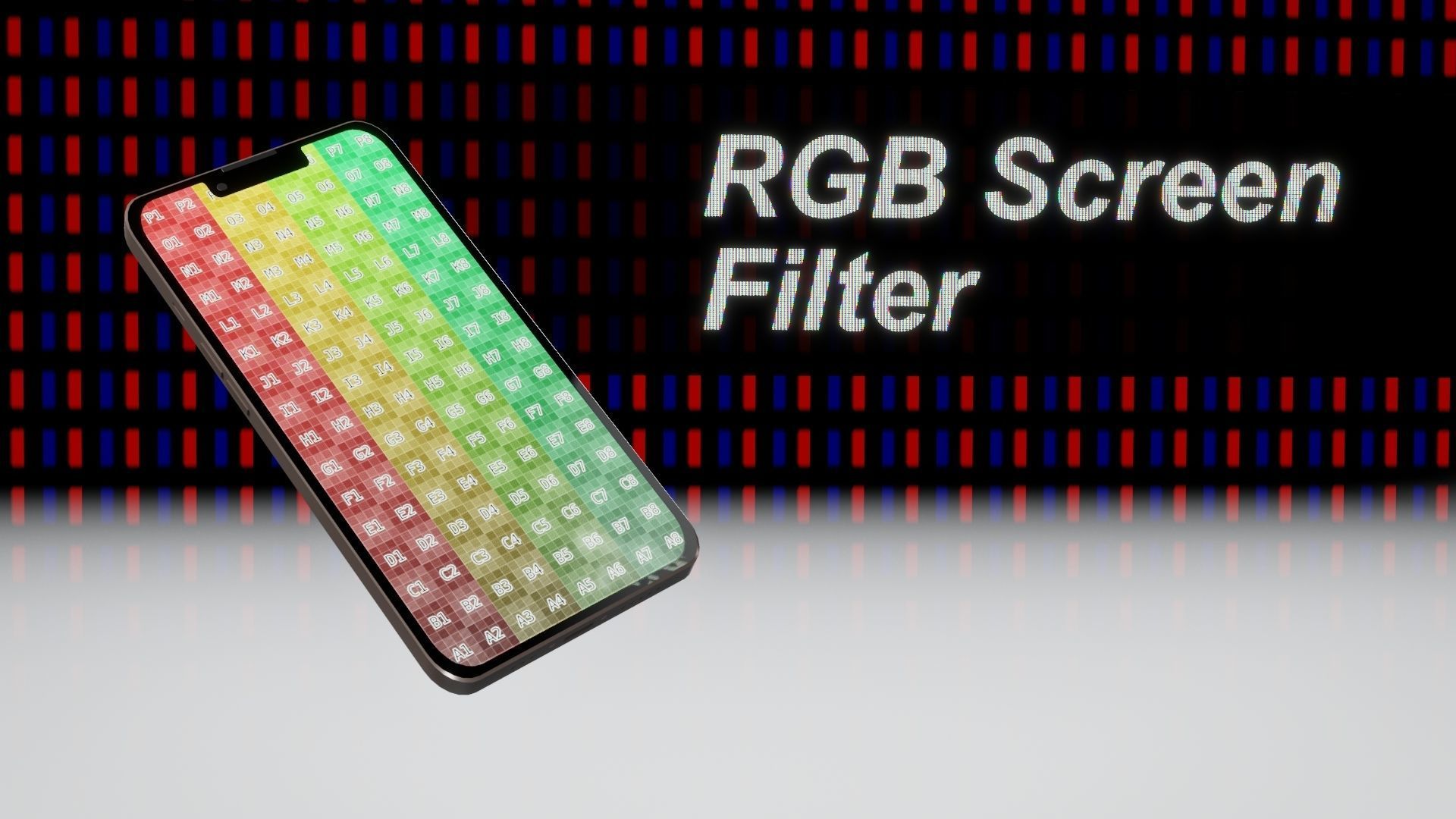 RGB Screen Filter - Texture level 3D model_16