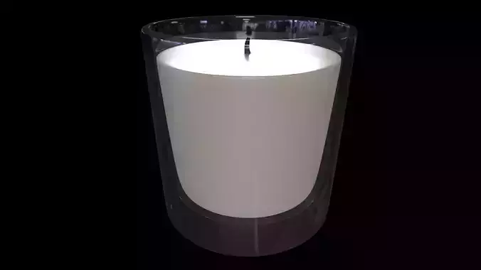 Candles and candleholders-Votive Candle-PBR  3D model