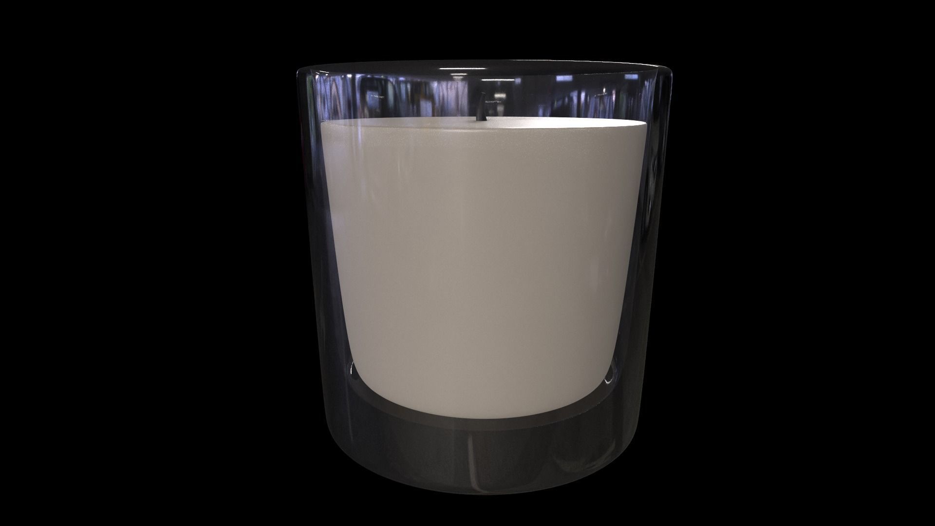Candles and candleholders-Votive Candle-PBR  3D model_1