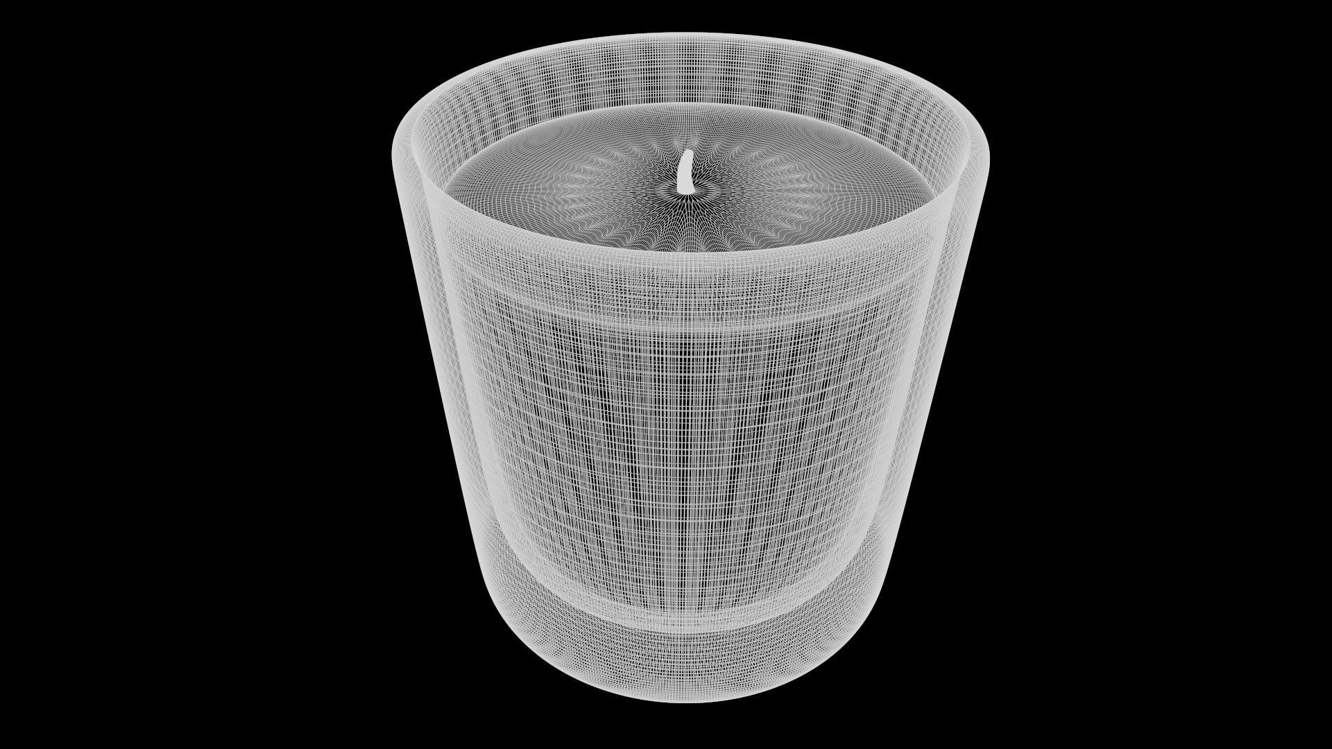 Candles and candleholders-Votive Candle-PBR  3D model_3