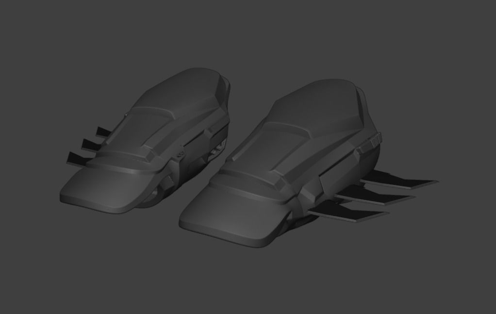 Batman Arkham Origins Inspired gauntlets cosplay 3D print model_7