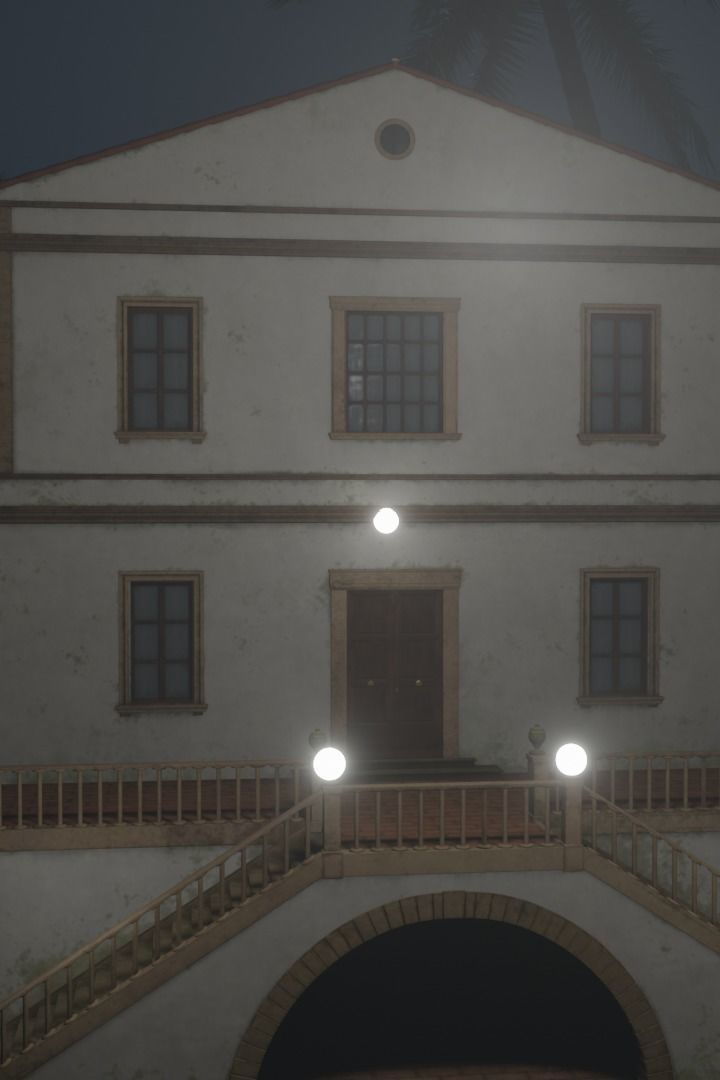 GHOST HOUSE Low-poly 3D model_6