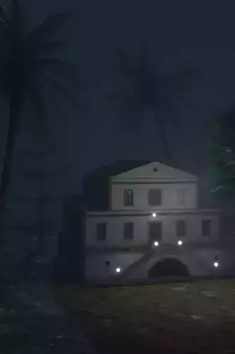 GHOST HOUSE Low-poly 3D model
