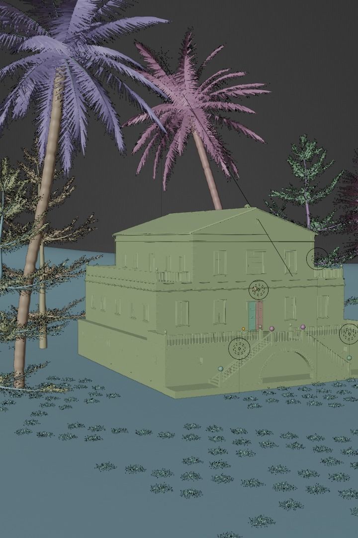 GHOST HOUSE Low-poly 3D model_2