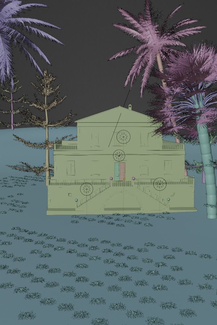 GHOST HOUSE Low-poly 3D model_4