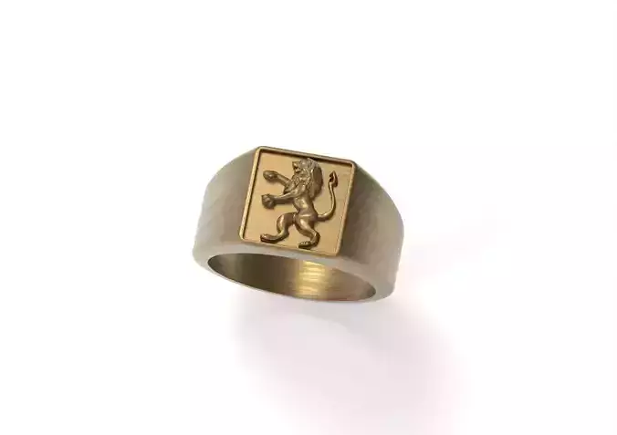 Lion Signet Ring