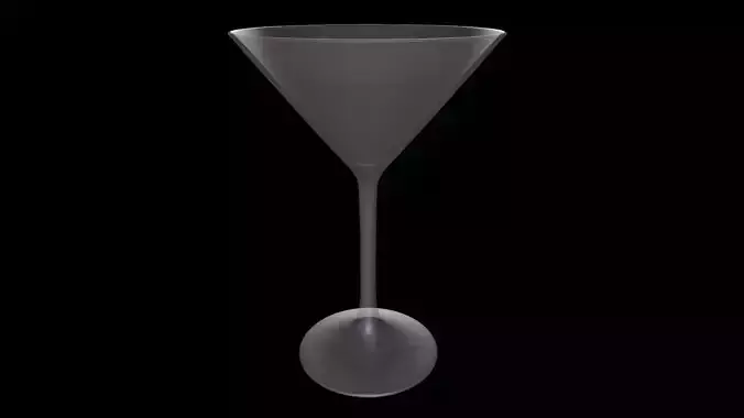 Glassware-Martini Glasses-GAME READY LOW POLY PBR 