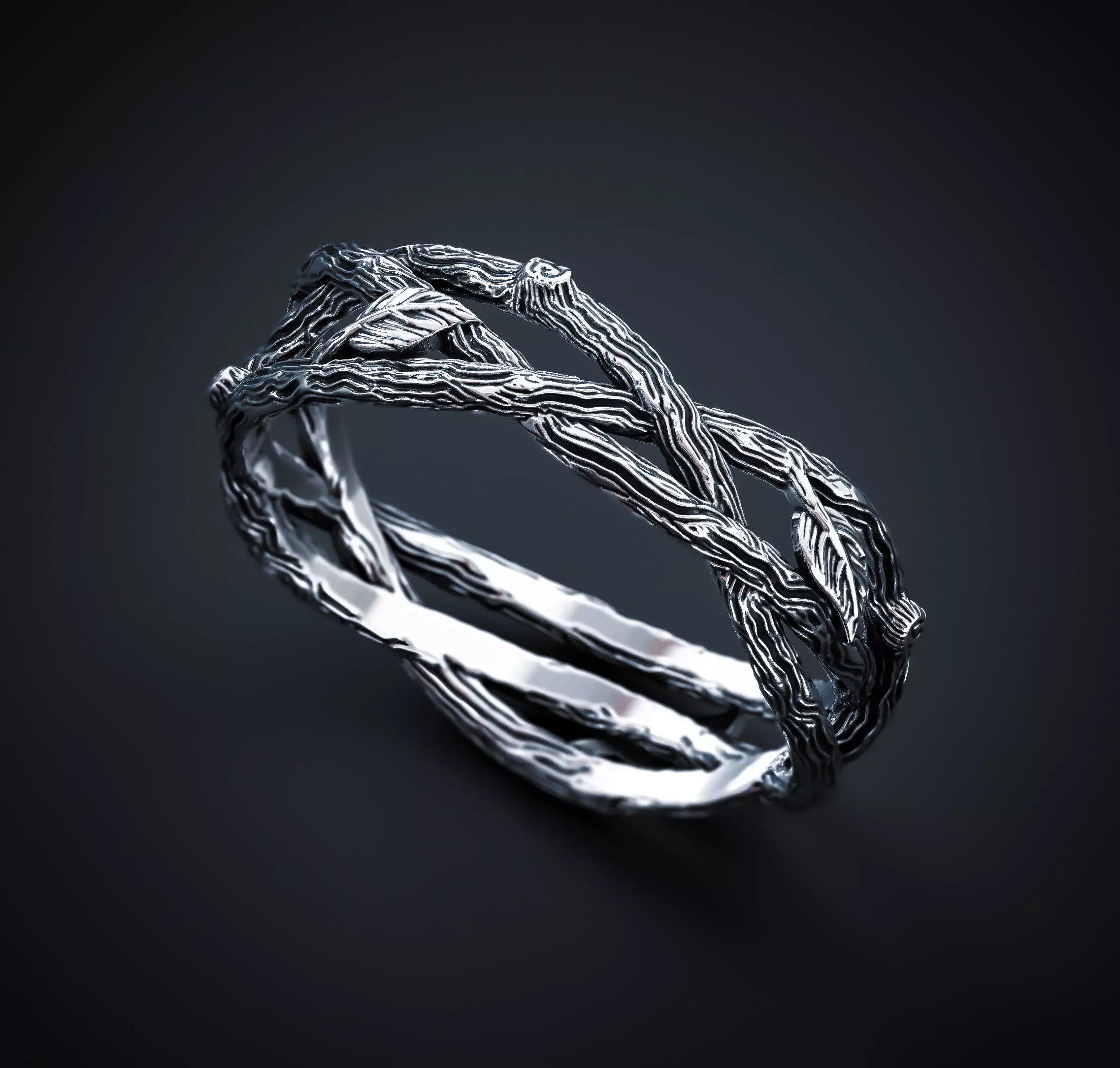 TWIG RING Printable Model 3D print model