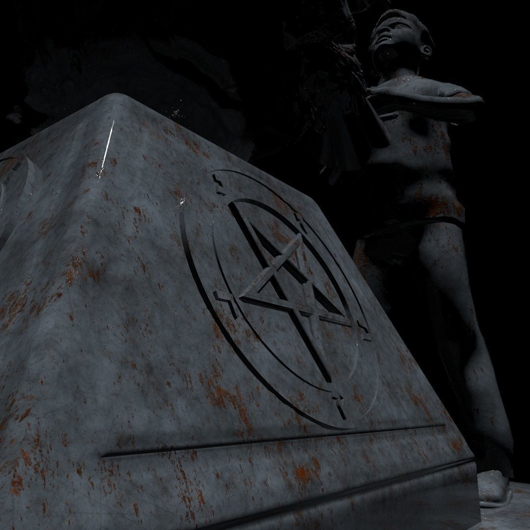 Satan Statue 3D model_4
