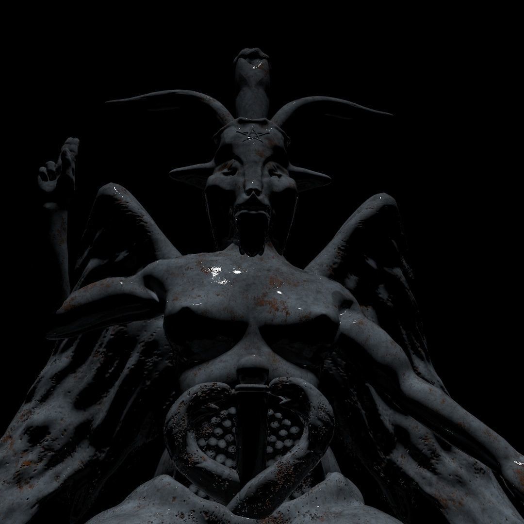 Satan Statue 3D model_5