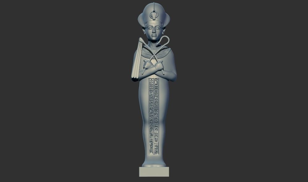 Ushabti of Tutankhamun statue 3D Printable model 3D print model_9
