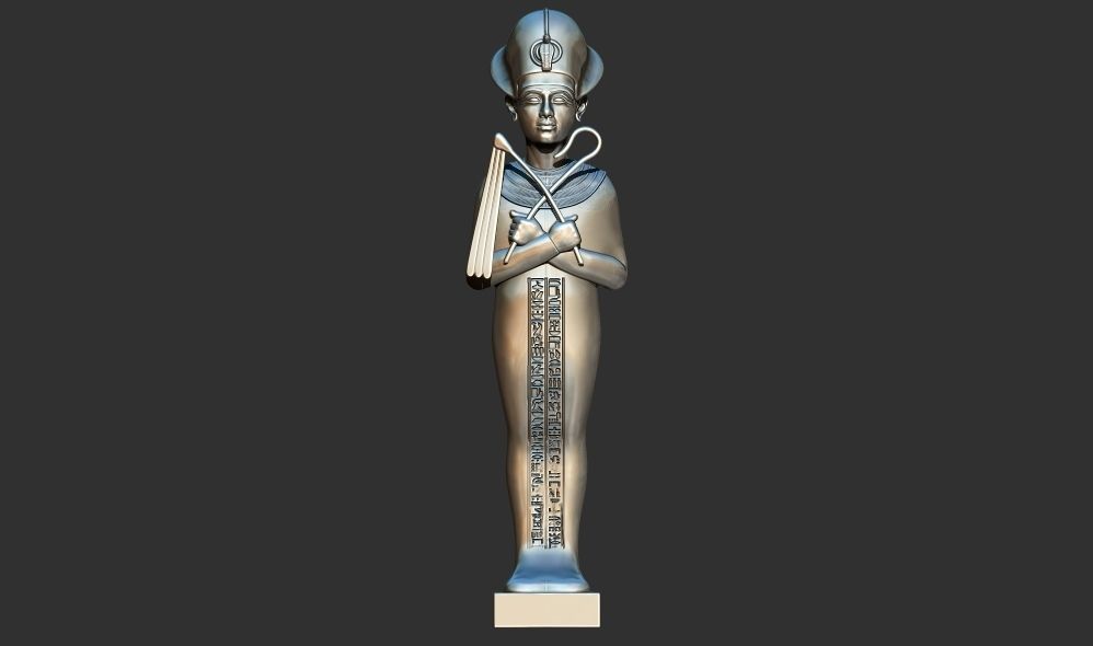 Ushabti of Tutankhamun statue 3D Printable model 3D print model_2
