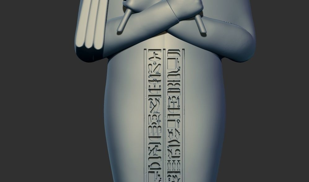 Ushabti of Tutankhamun statue 3D Printable model 3D print model_11
